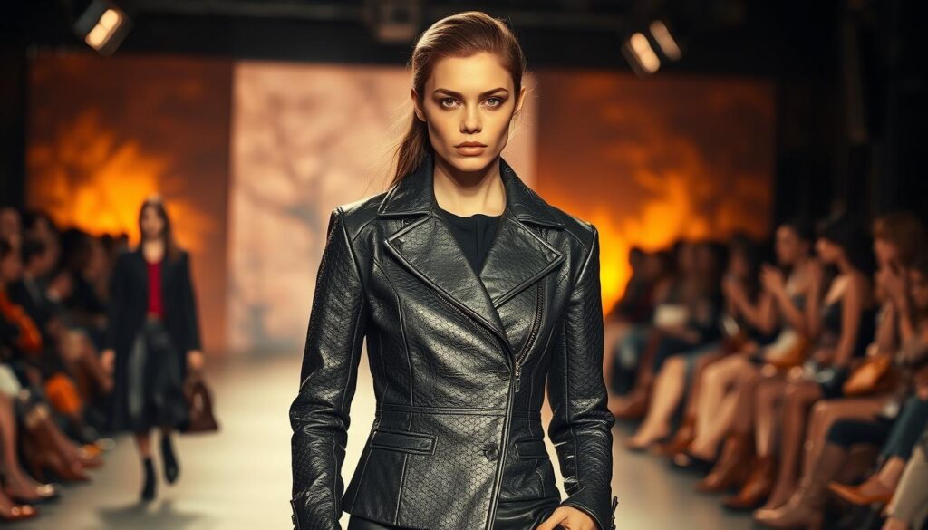 textured leather fashion autumn 2025